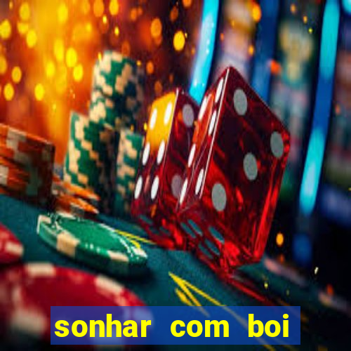 sonhar com boi jogo do bicho